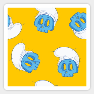 Zkull series: BlueZmurf pattern Sticker